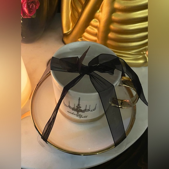 ELEGANCE Midnight Spell Chandelier Cup And Saucer Set 🖤🖤🖤 - Picture 4 of 7